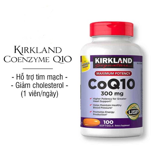 Viên uống hỗ trợ tim mạch CoQ10 KIRKLAND 300mg BỔ TIM 100 viên | Lazada.vn