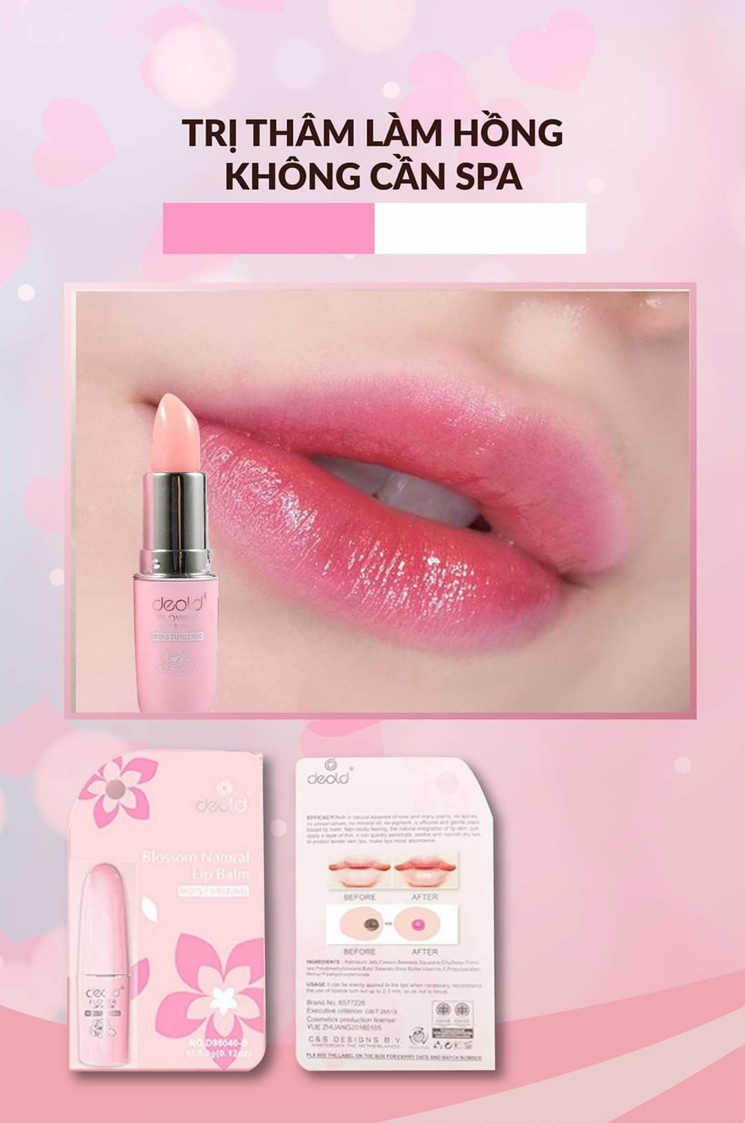 SON DƯỠNG MÔI DEOLD MỜ THÂM LÀM HỒNG