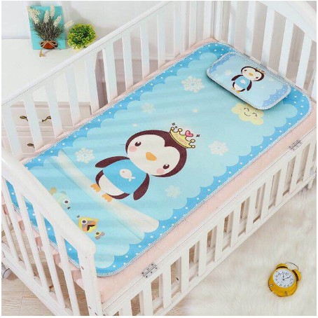 Chiếu lụa điều hòa 3D kèm gối cho bé