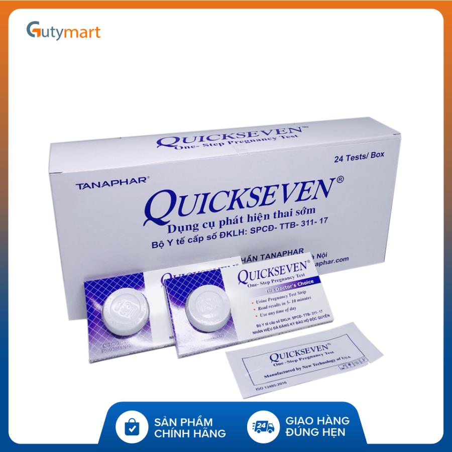 Combo 6 Que thử thai Quickseven phát hiện thai sớm - nhanh chóng