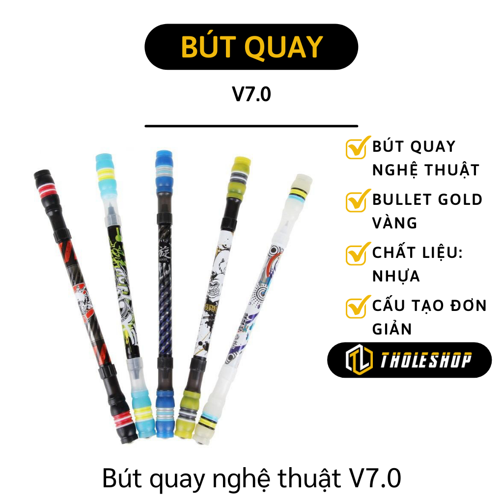 Bút quay - Bút quay nghệ thuật V7.0 - Bút xoay giải stress - Con quya sáng tạo mới bút xoay giảm căng thẳng