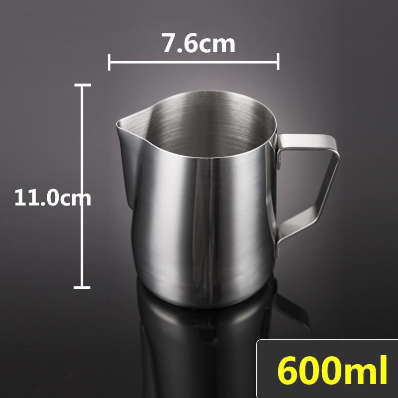 Ca Đánh Sữa Inox SUS304 Có Vạch Chia 350ml, 600ml