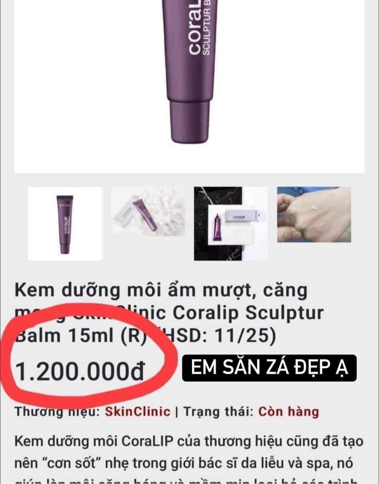 [ CHÍNH HÃNG ] Son Dưỡng Môi Coralip