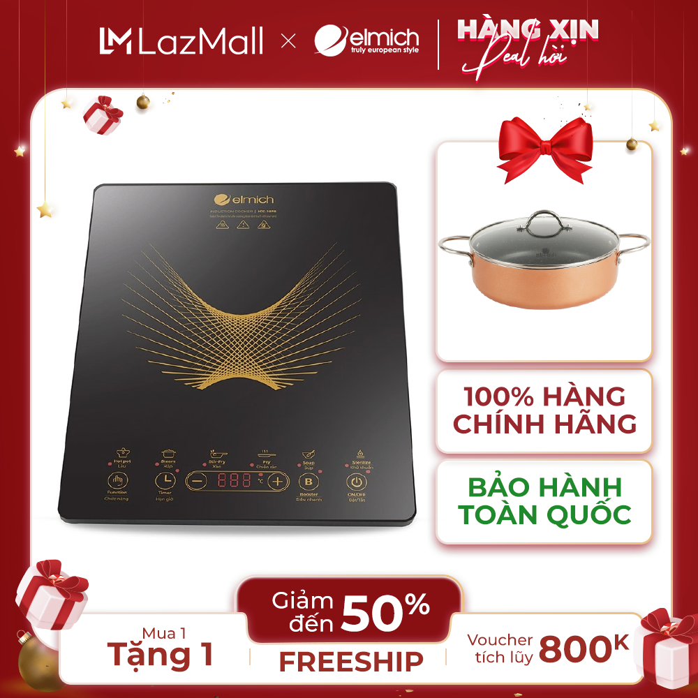 (Duy nhất từ ngày 25.06-29.06)Bếp điện từ Elmich ICE-3878