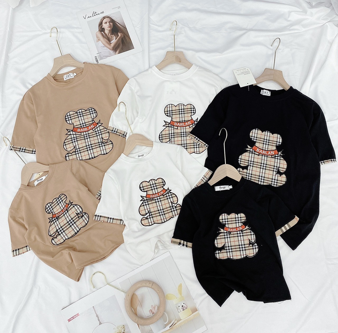 SET ÁO ĐÔI GẤU BBR MẸ BÉ