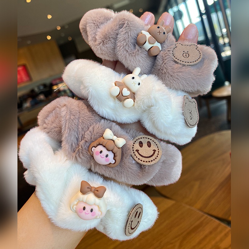 Cột tóc lông mềm hình con vật cute