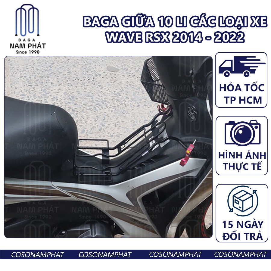 Baga giữa 10 li Wave RSX 2014 Đến RSX 2023 Sơn Tĩnh Điện Nam Phát