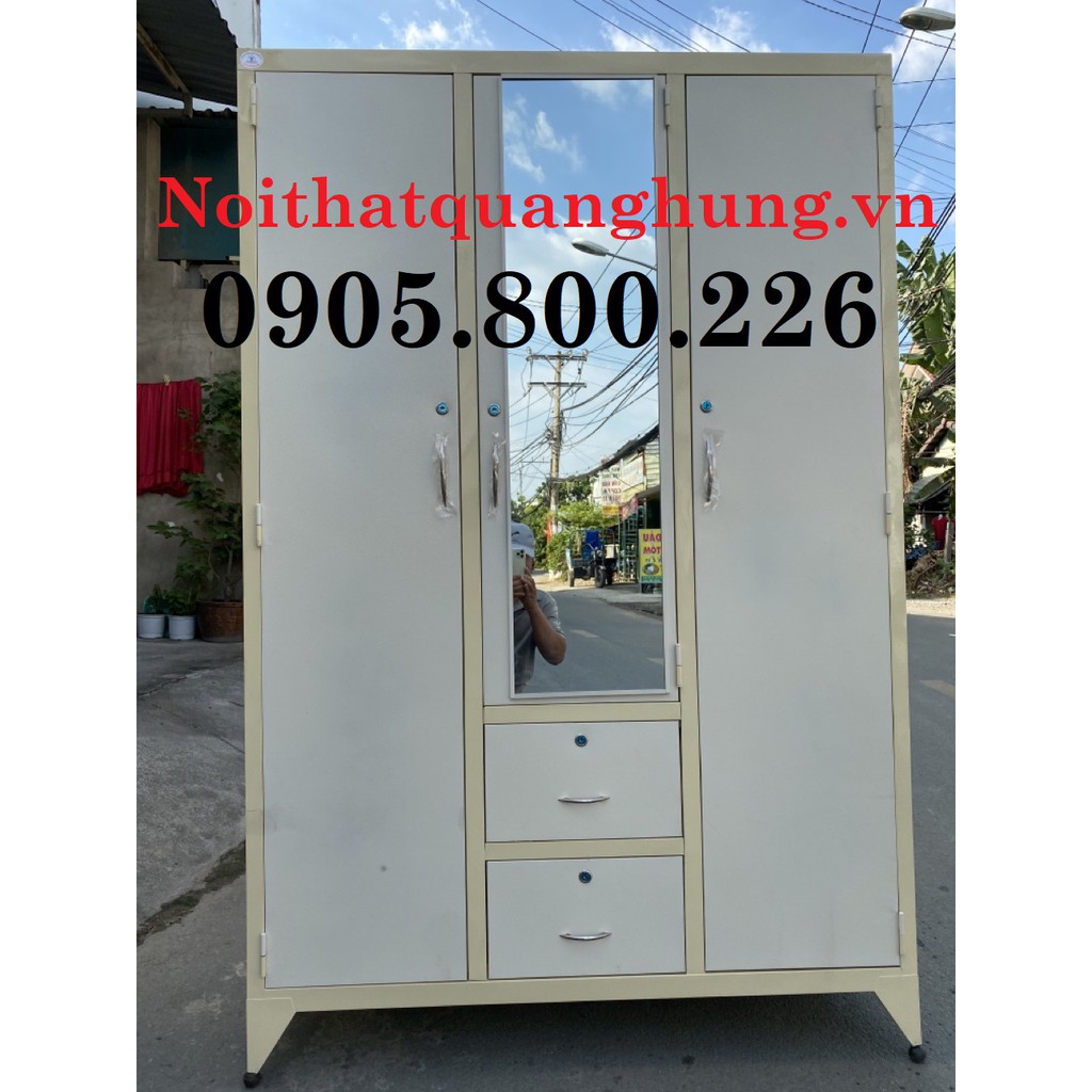 [HCM]TỦ SẮT QUÂN ÁO SƠN TĨNH ĐIỆN TẠI HCM