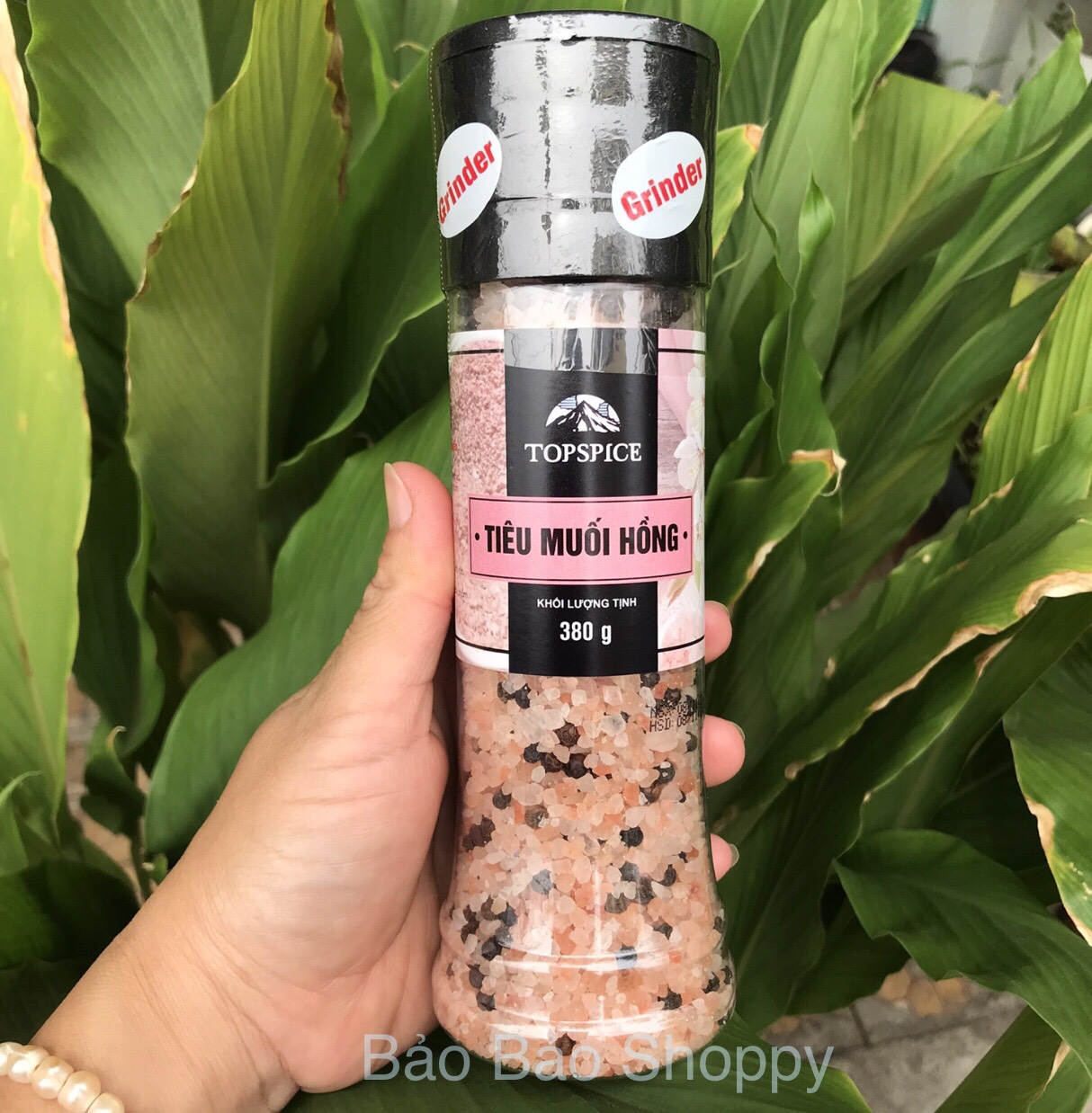 Tiêu muối hồng Himalaya TOPSPICE( SP CTy Petrolimex) ( nắp có cối xay tiện lợi)