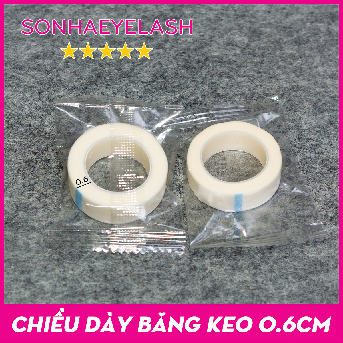 10 Cuộn băng keo lụa dán mi dưới