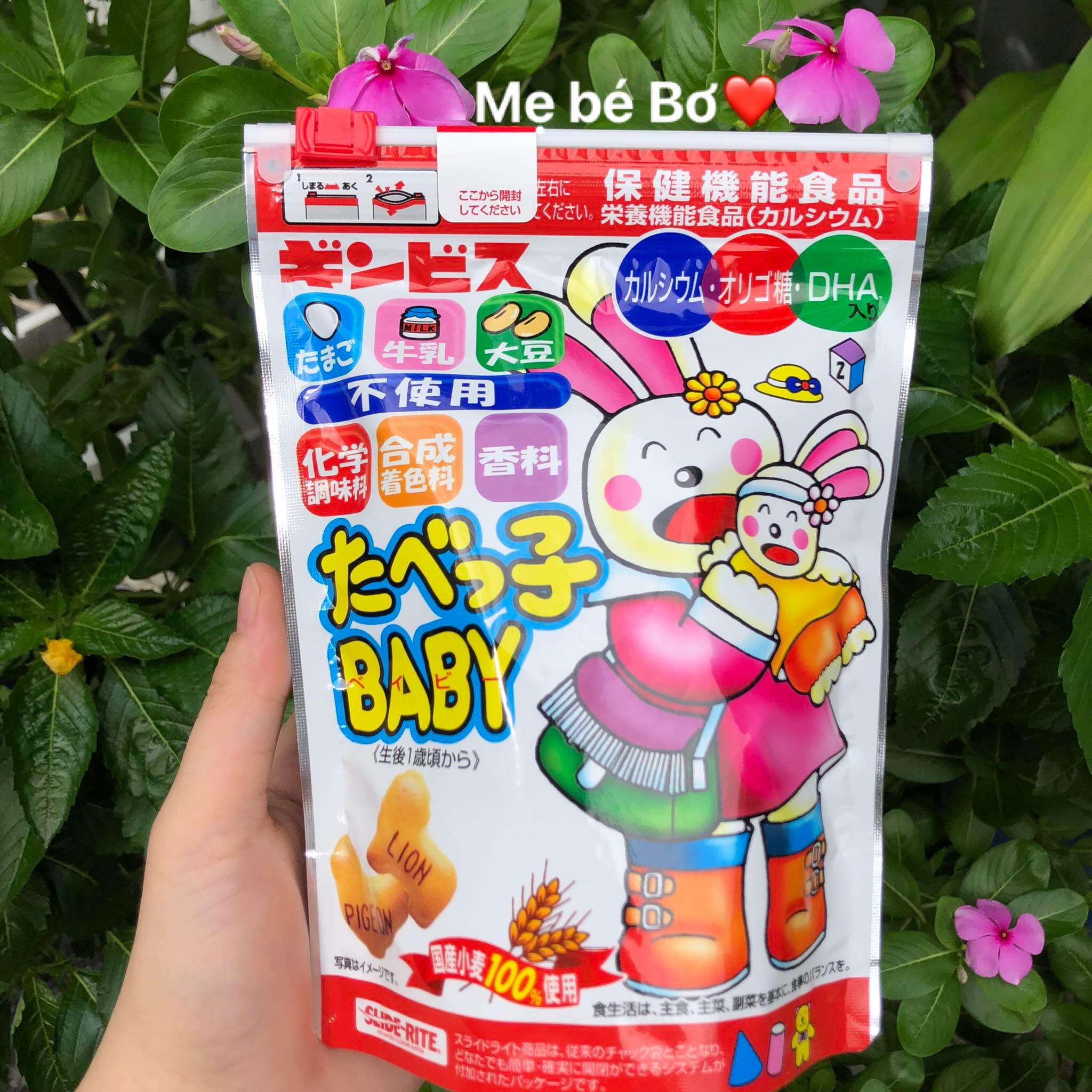 HCMBánh quy GinBis Nhật hình thú bổ sung DHA cho bé