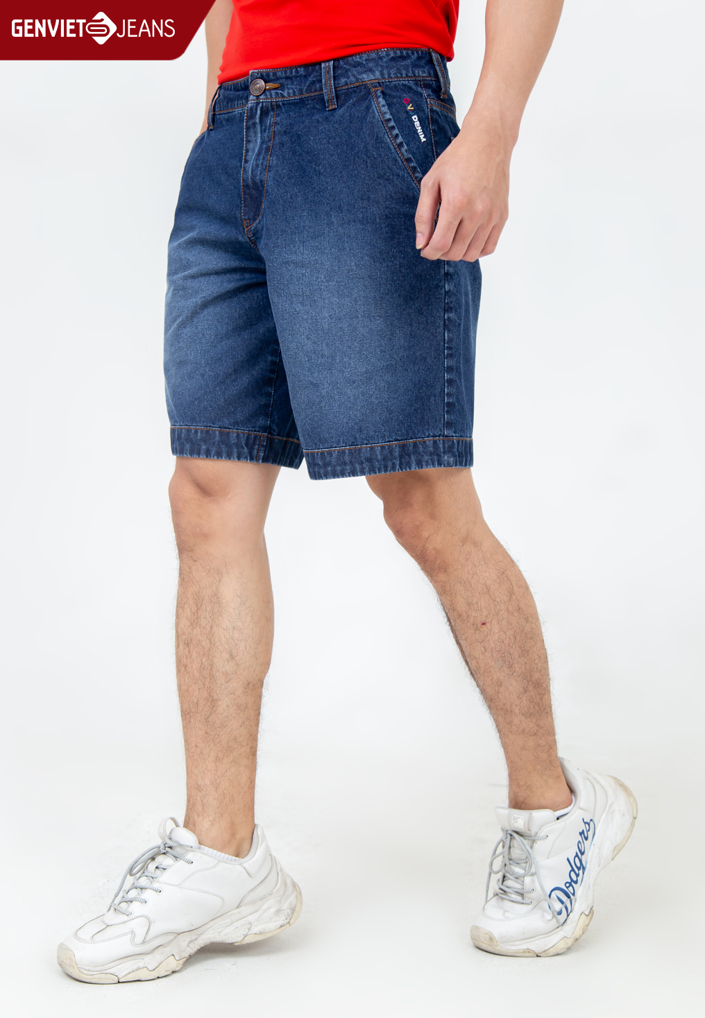 Quần ngố jeans nam x1324j2090 genviet jeans