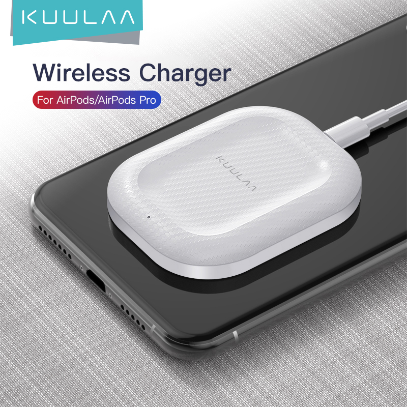 KUULAA Wireless Charging Station Wireless Charger For airpods pro Samsung Buds Charger For Apple Airpods 2 Bluetooth Headset