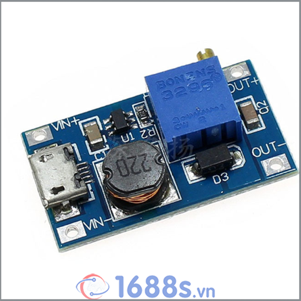 Mạch tăng áp Mini MT3608 DC-DC 2A - 1688s.vn