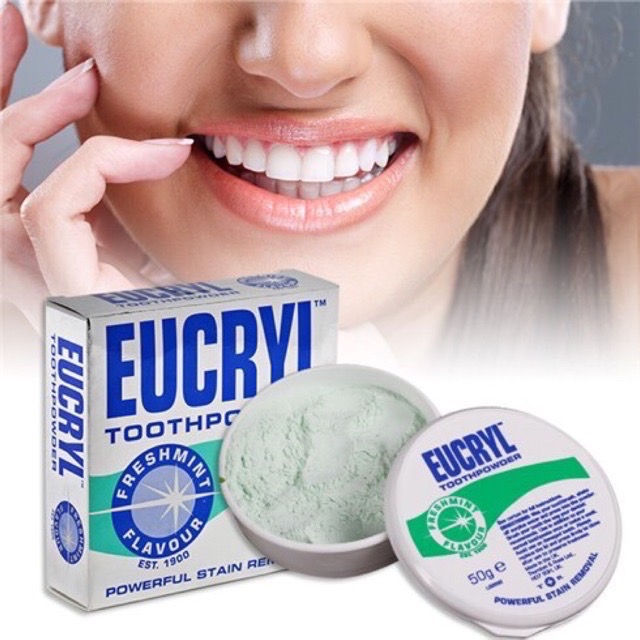 Bột tẩy trắng răng Eucryl 50 gram