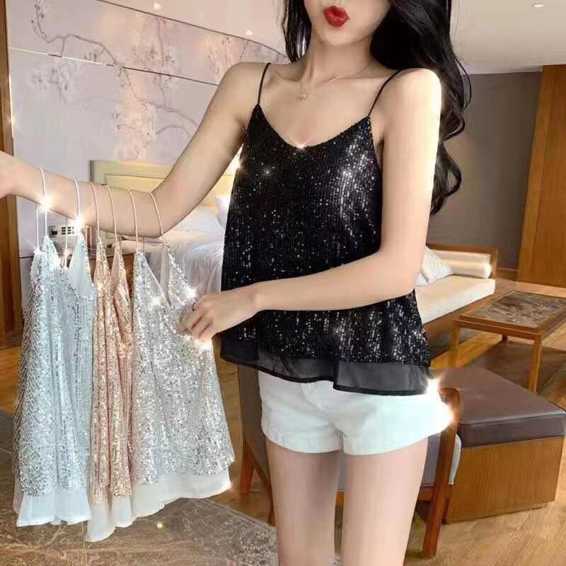 ÁO KIỂU ĐÁ HỘT XOÀN 2 DÂY BẢN TO