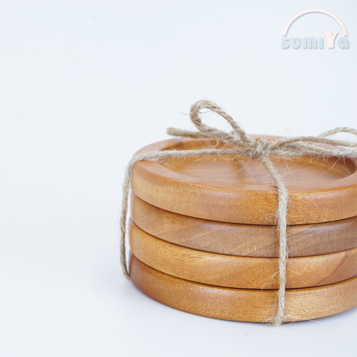 Đế lót ly bằng gỗ hình tròn