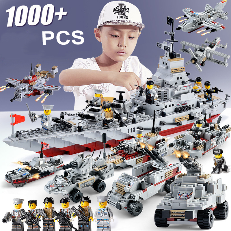 Đồ Chơi Lắp Ghép Kiểu LEGO BATTLESHIP Mô Hình Chiến Hạm, Tuần Dương Hạm