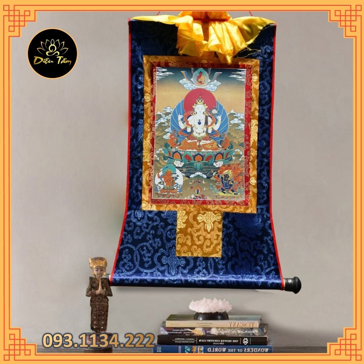 Tranh thangka quan âm tứ thủ