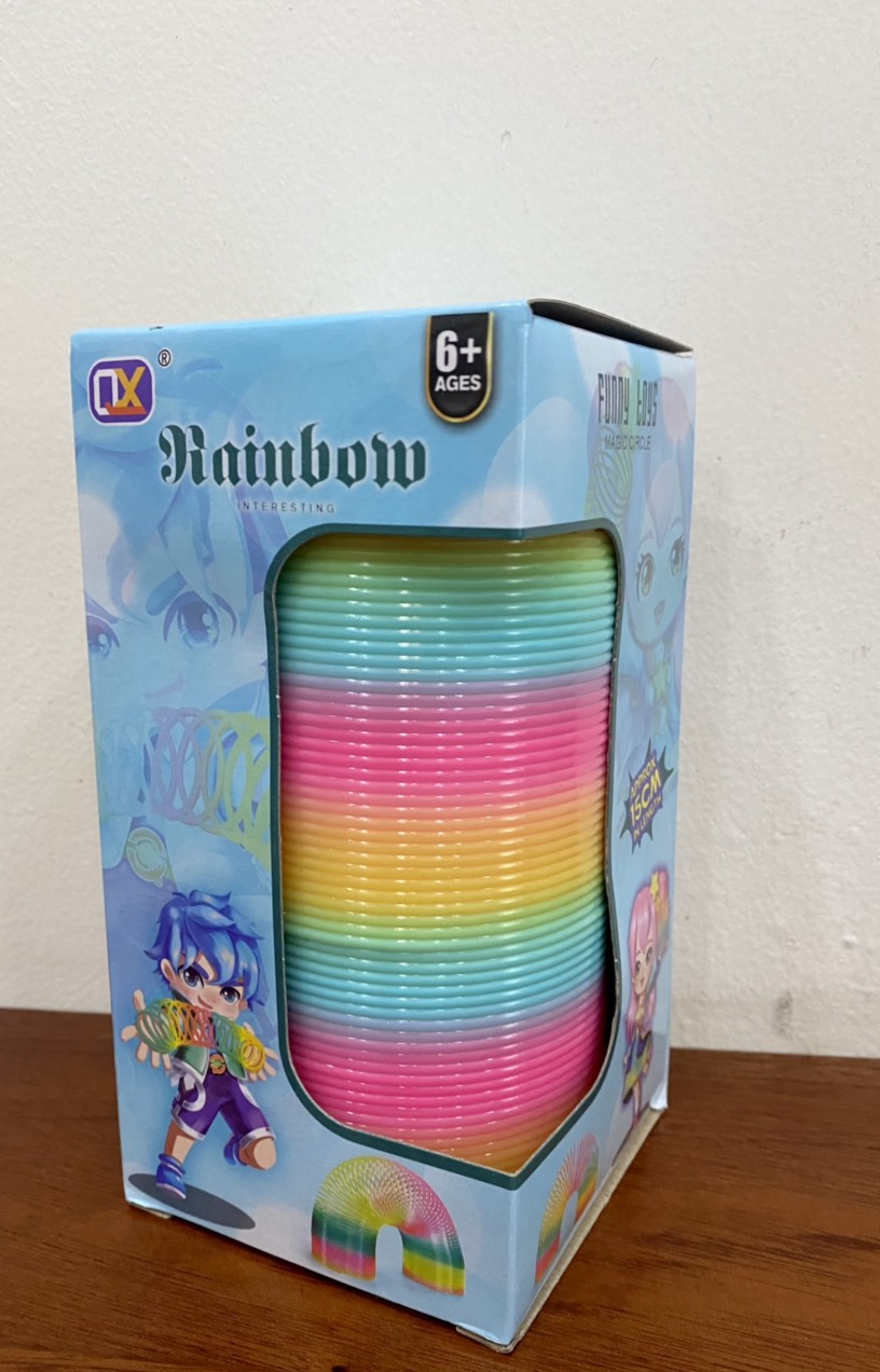 Đồ chơi Lò Xo Cầu Vòng Mã SP: 105-1 (Dài 15 cm)