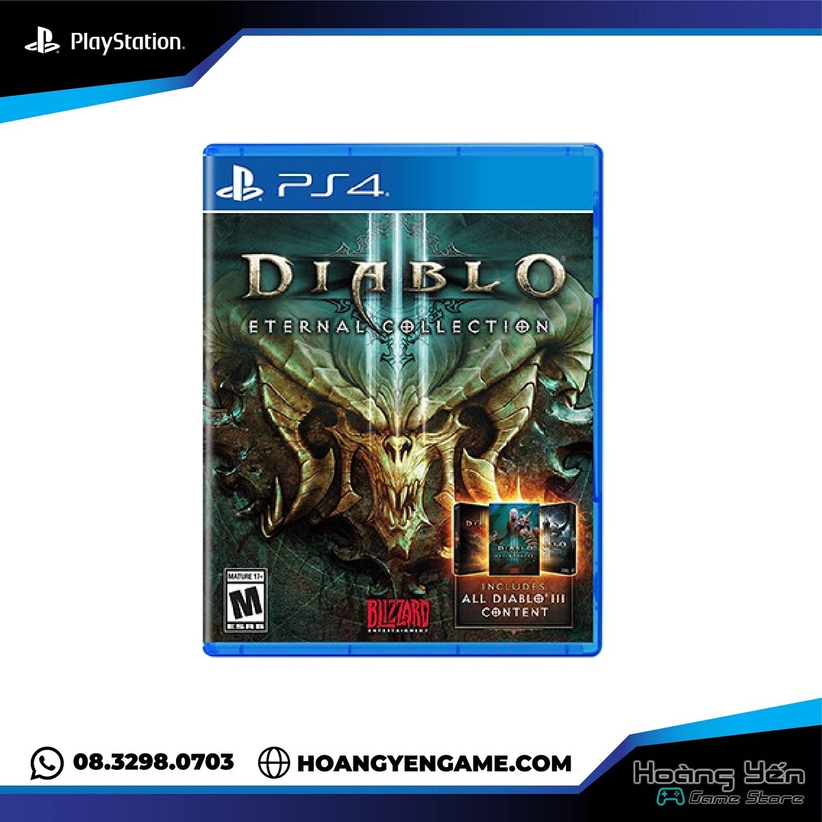 Đĩa Game Diablo 3 Eternal Collection PS4