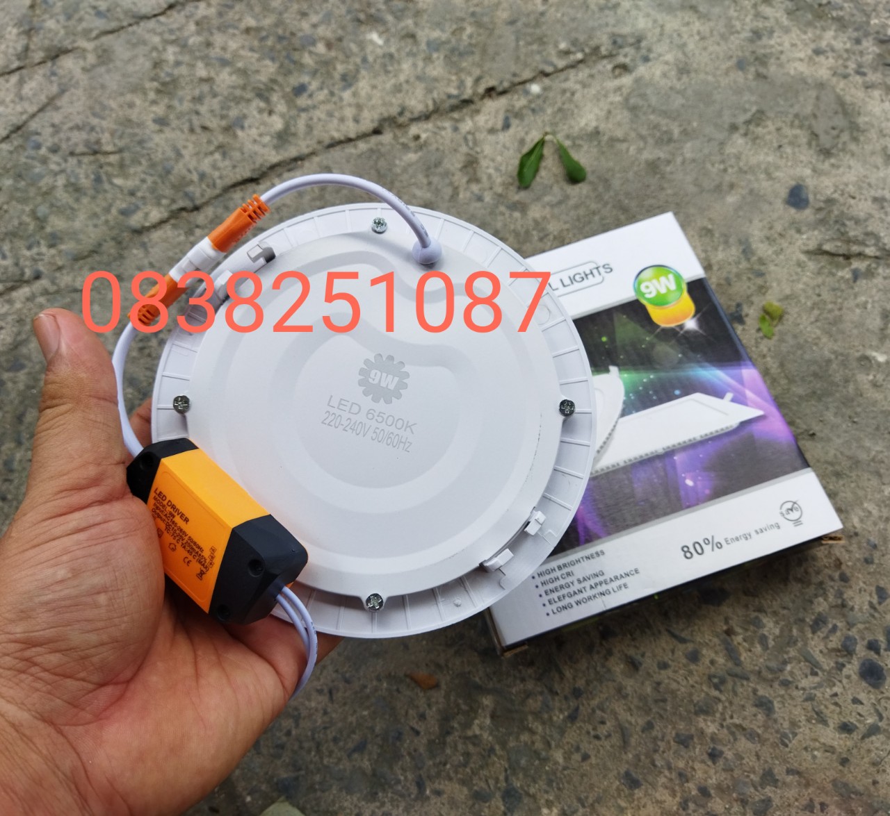 Bộ 7 Đèn Led Downlight âm trần tròn 9W