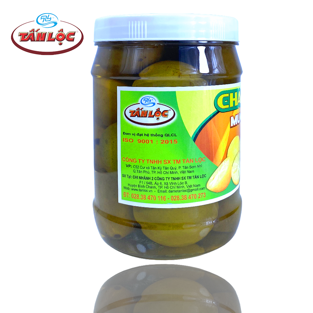 Chanh muối trái 900g Tấn Lộc Chua Ngọt Mặn Thanh Mát, Bổ Dưỡng Cho Sức Khỏe