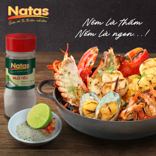 MUỐI TIÊU NATAS gia vị đa năng (hũ 100g)