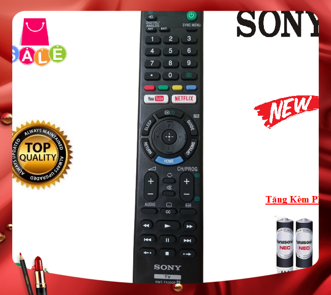 Remote Điều khiển Tivi Sony RMT-TX300P - Hàng mới chính hãng 100%-Tặng kèm PIN