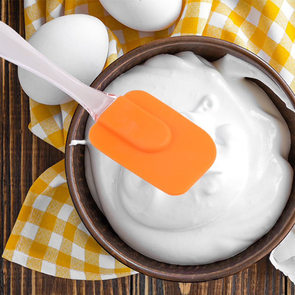 Silicone Cake Spatula Heat Resistant Cream Butter Scraper Kitchen Baking ToolSmall Silicone Spatula Silicone Cake Cream Spatula High Temperature Resistant Mixing Spatula Baking Spatula Tool