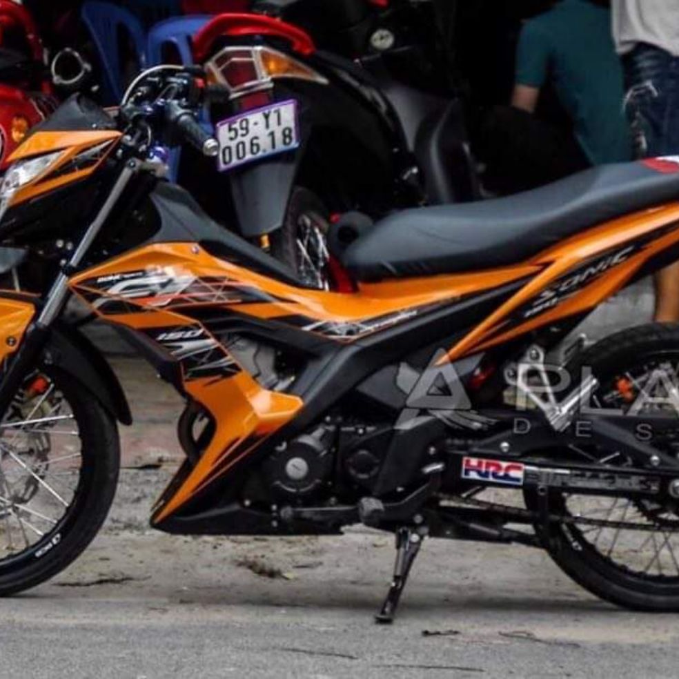 [HCM]Tem rời dán xe Sonic cam cao cấp