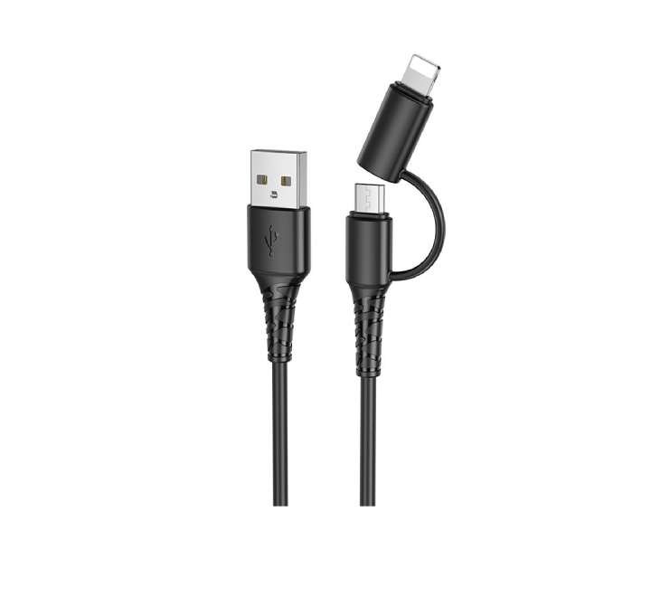 Cáp 2 in1 Micro/Lightning và  Micro/Type C HOCO X54