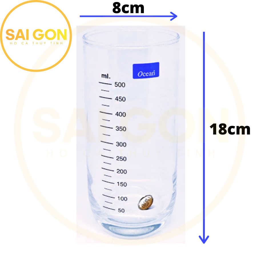 Ly thủy tinh pha sữa 500ml hàng THÁI SG-O21