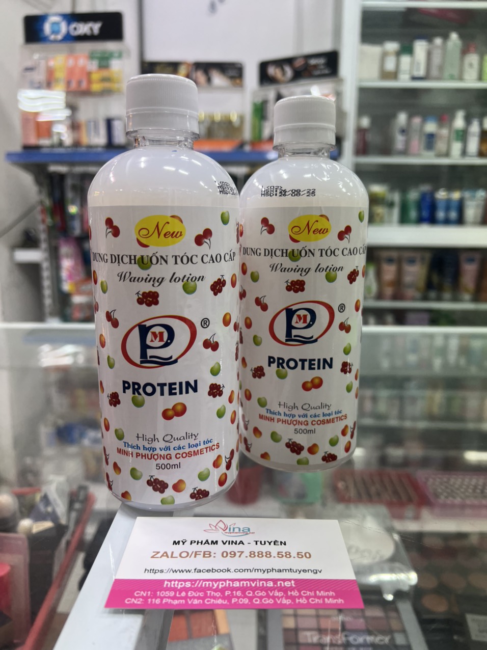 THUỐC UỐN TÓC TRÁI CÂY MINH PHƯƠNG PROTEIN 500ML
