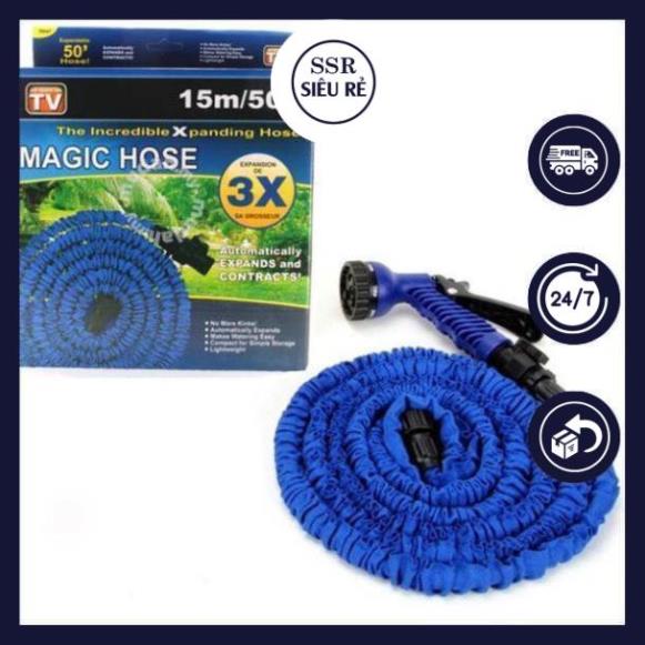 Vòi xịt giãn nở 15m - 30m Magic Dùng rửa xe, tưới cây, xịt sân đa năng