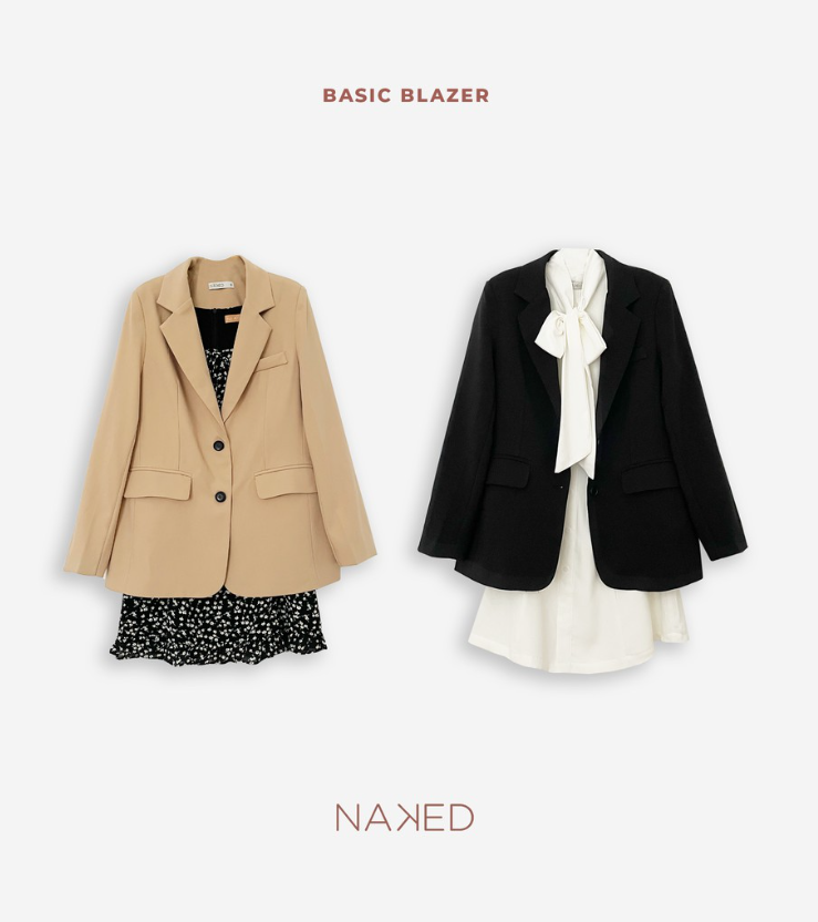 Áo Khoác Naked By V - Basic Blazer