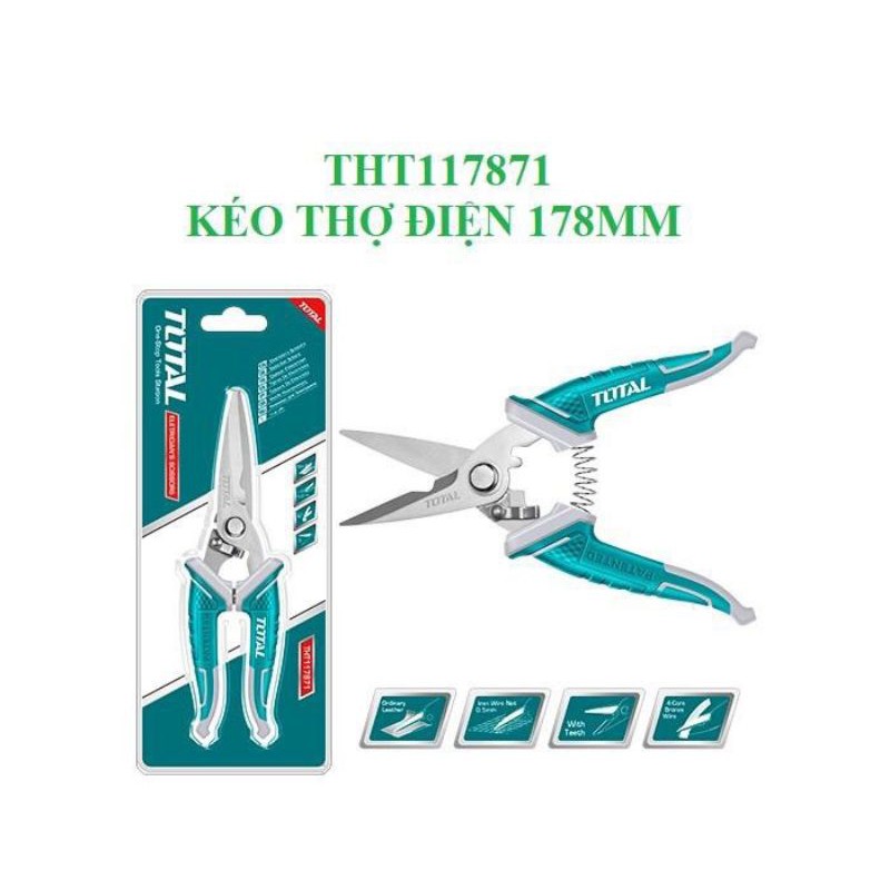 Kéo thợ điện 178mm total THT117871