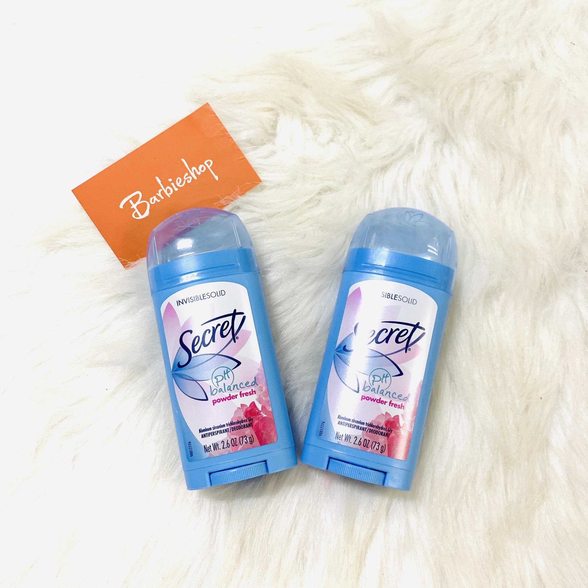 LĂN KHỬ MÙI DẠNG SÁP DÀNH CHO NỮ SECRET INVISIBLE SOLID 73G