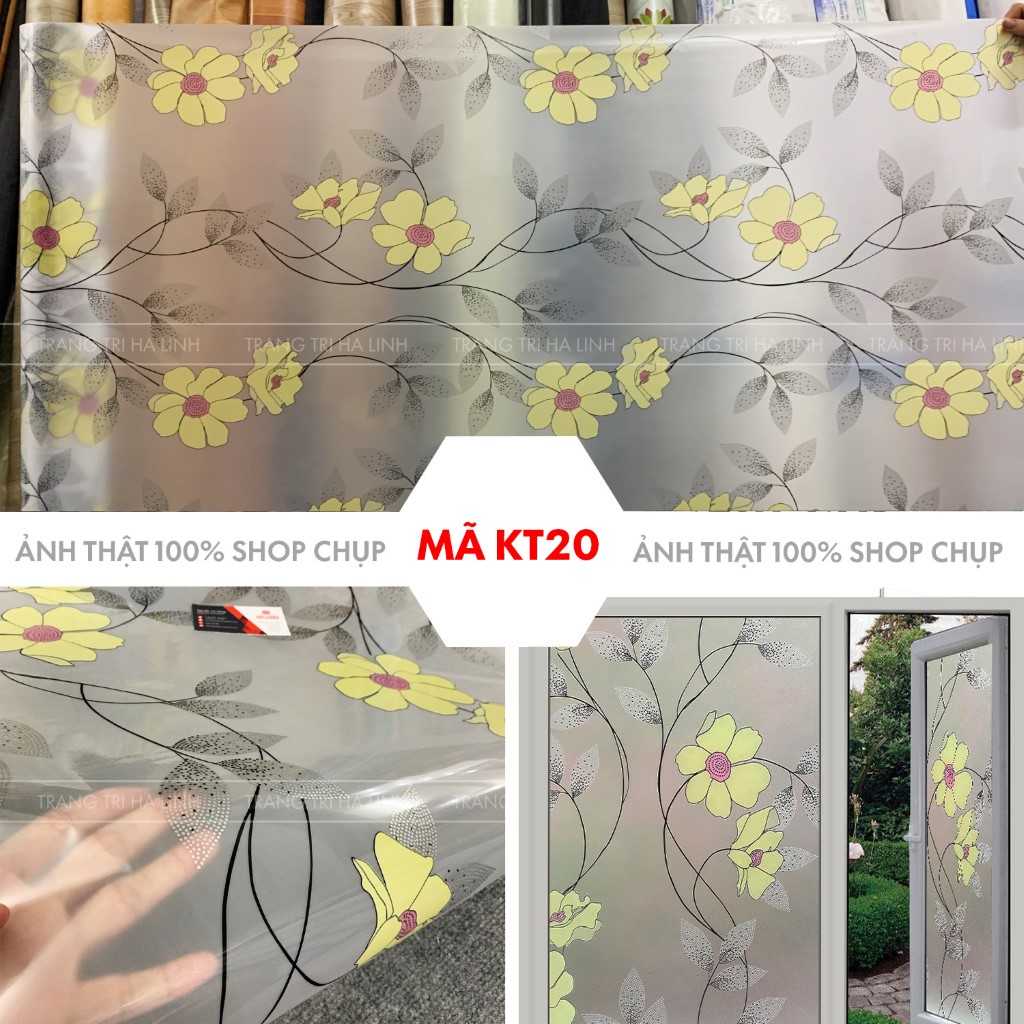 Giấy dán kính mờ cửa sổ phòng ngủ, decal dán kính hoa văn trúc trắng đẹp giá rẻ