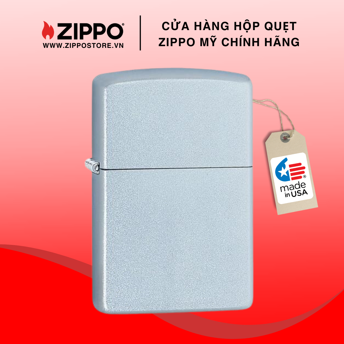 Genuine Zippo Classic Satin Chrome