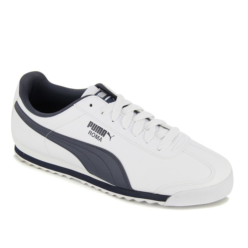 [FreeshipMAX] Giày Puma Roma Basic (Trắng-Navy)