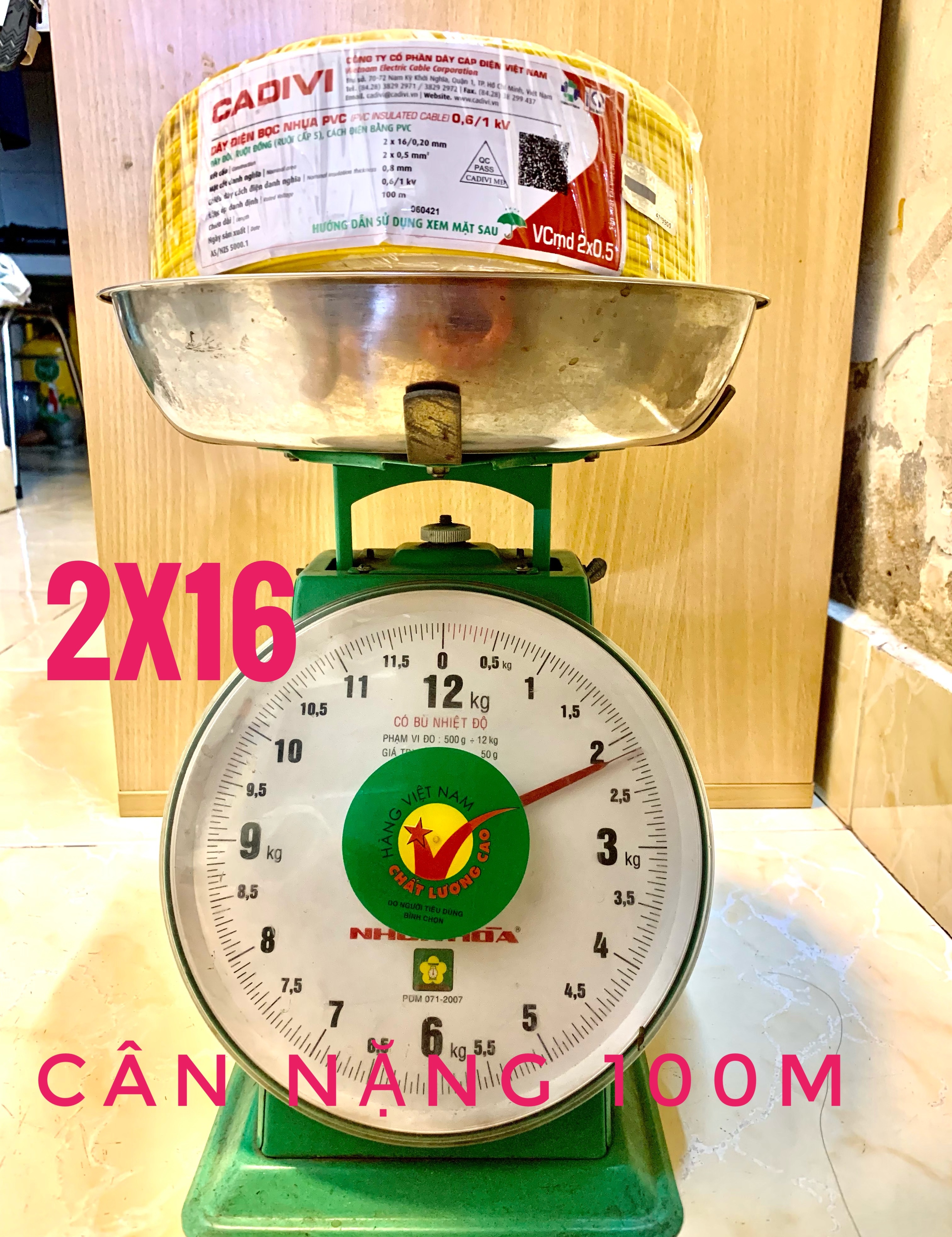 [HCM]50m dây điện đôi 2x16 cadivi