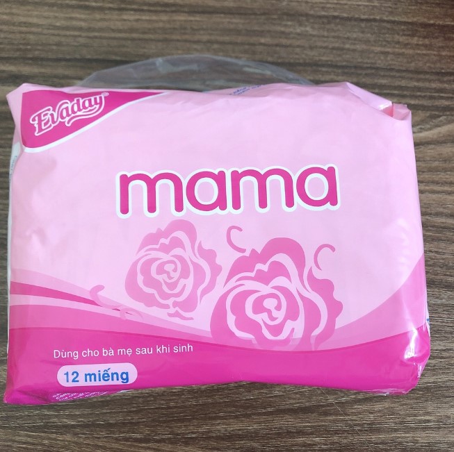Gói 12 Miếng Băng vệ sinh MaMa chuyên dùng cho mẹ sau sinh, Lõi bông siêu