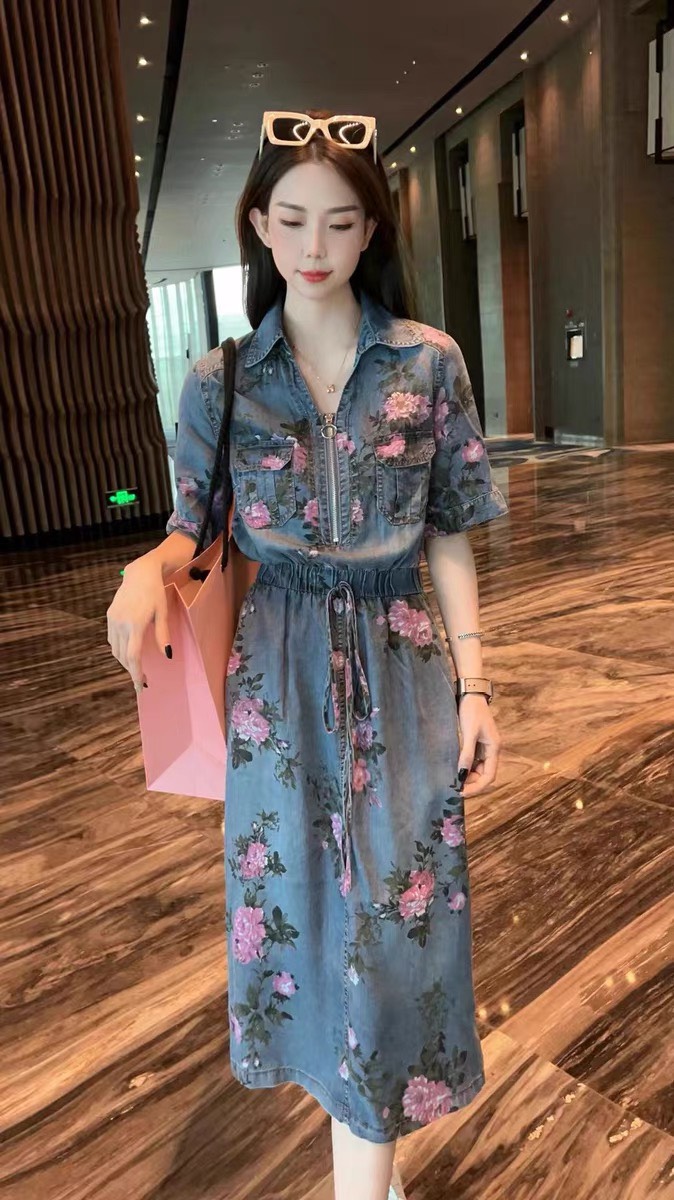 ĐẨM JEAN HOA CỔ SƠ MI CAO CẤP QUẢNG CHÂU