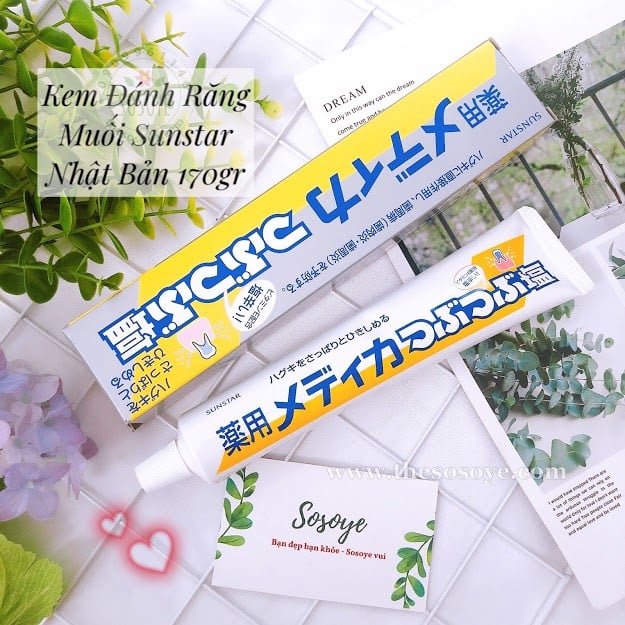 Sunstar - Kem đánh răng muối Sunstar 170g