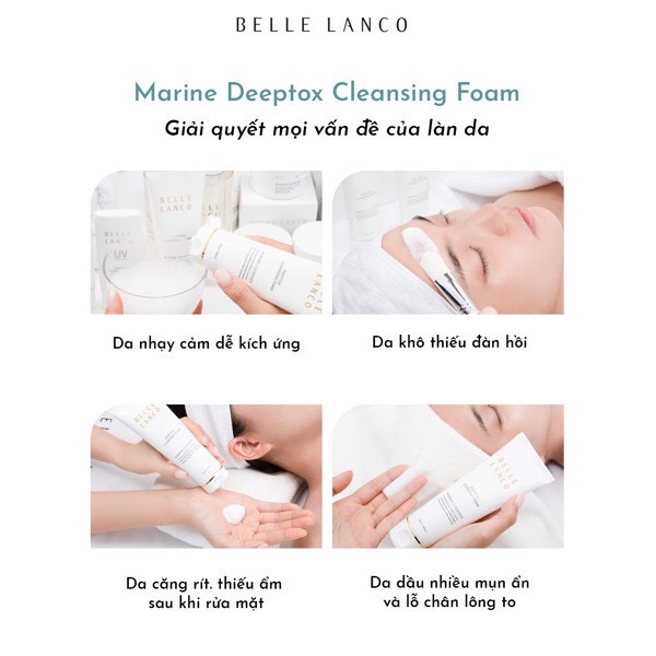 Sữa rửa mặt cấp ẩm Belle Lanco Deeptox Foam Cleasing (100ml)