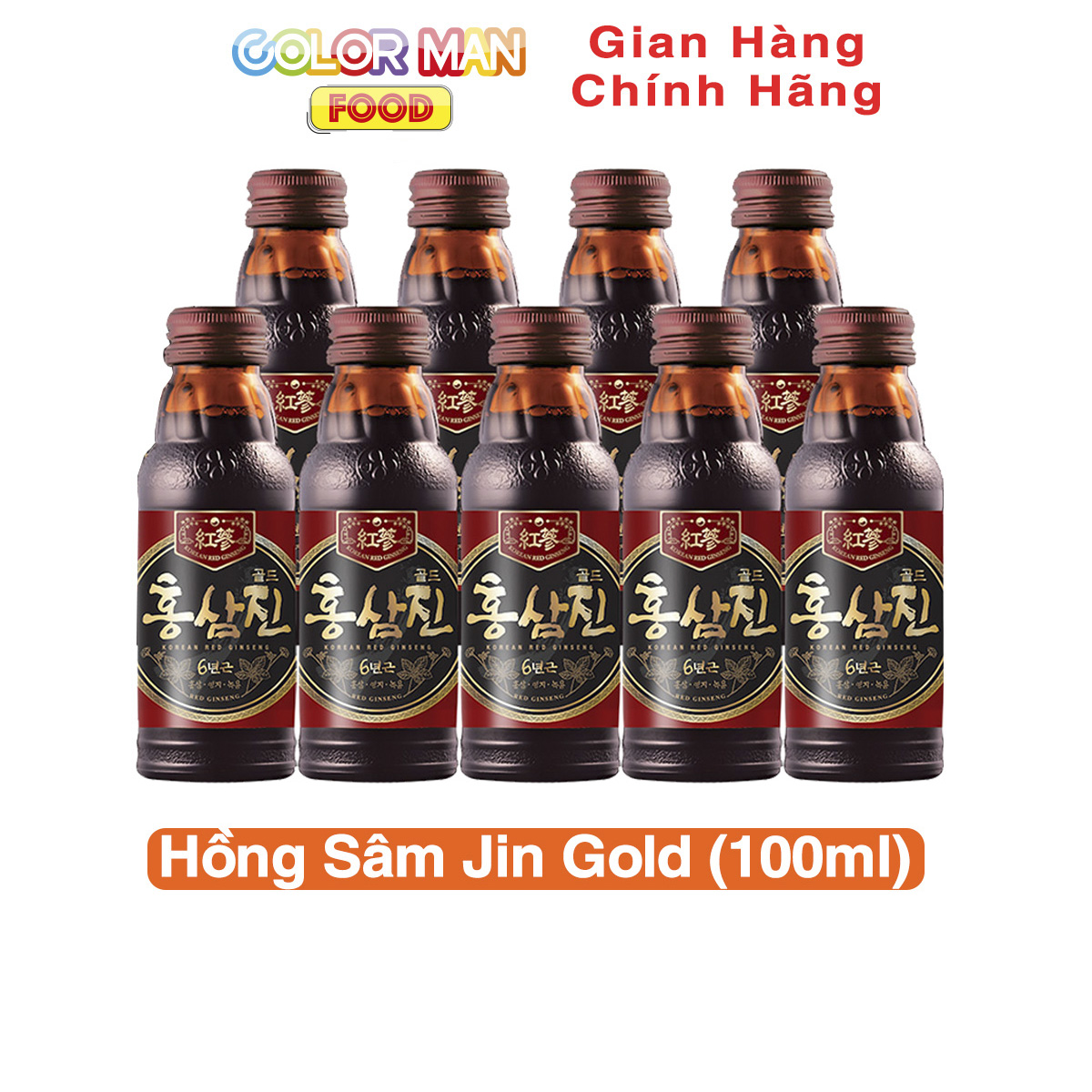 Nước Hồng Sâm Jin Gold 100ml Color Man giúp bồi bổ và nâng cao sức khỏe