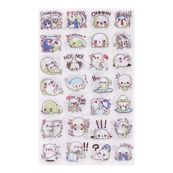 Bộ 6 tấm sticker dán trang trí - pet