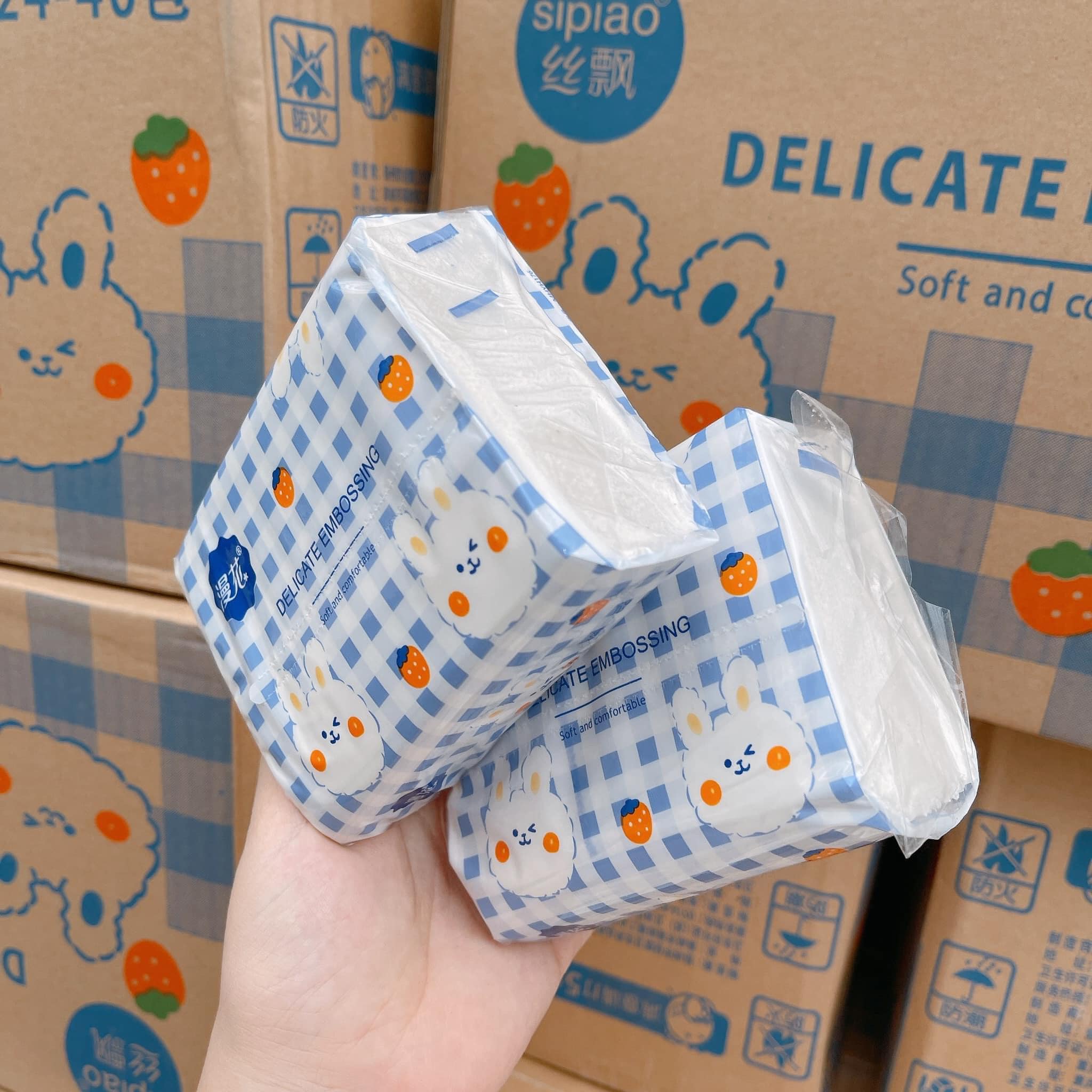 TKVT2 - GÓI GIẤY ĂN CON THỎ SIÊU DAI - 1 GÓI