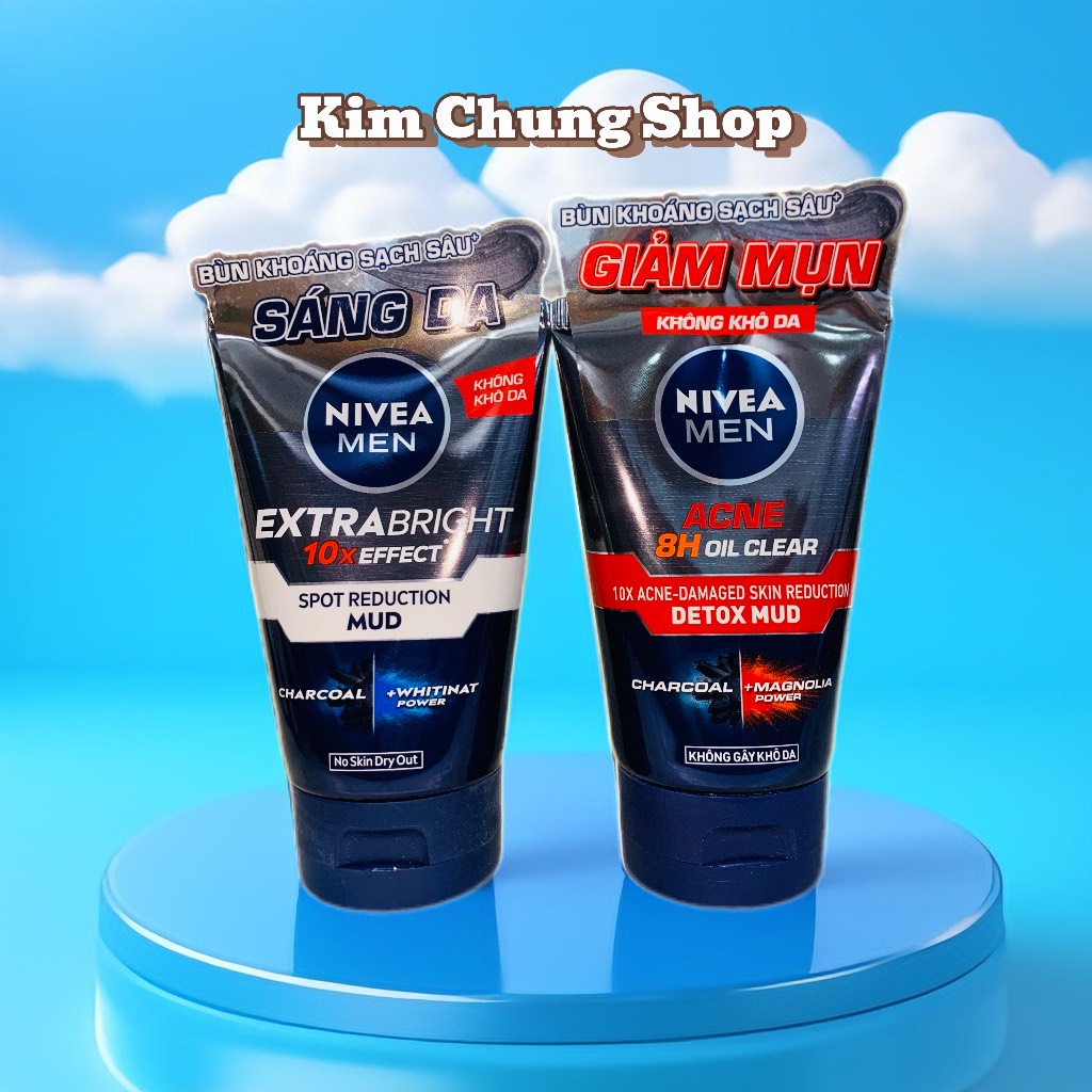 Sữa rửa mặt Nivea Men tuýp lớn 100g (Sáng da, sạch nhờn, giảm mụn)